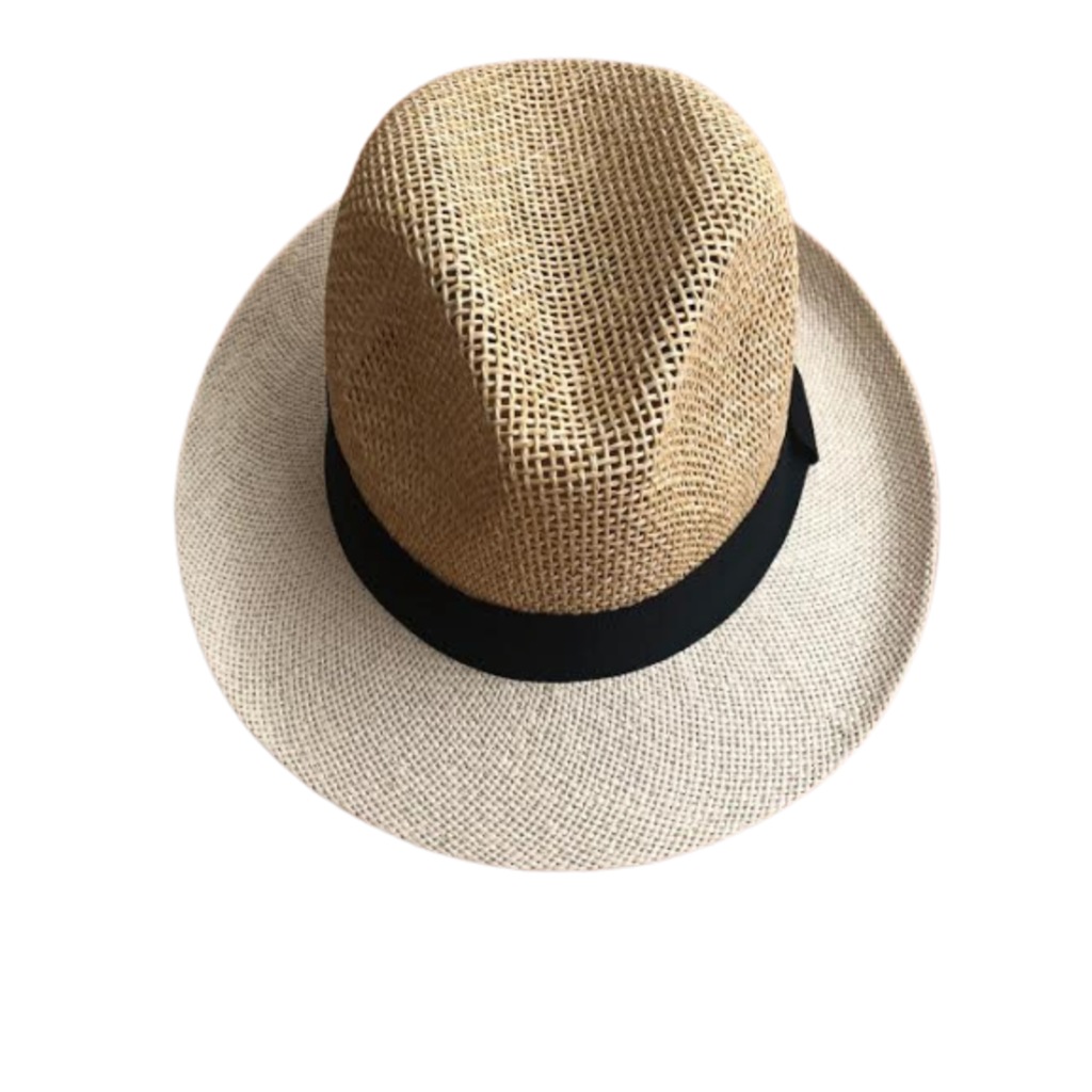 Erkek Panama Fedora Hasır Yazlık Fötr Şapka
