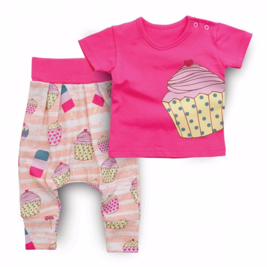 Baby Corner 5007 Kız Şalvar Takım Cupcake