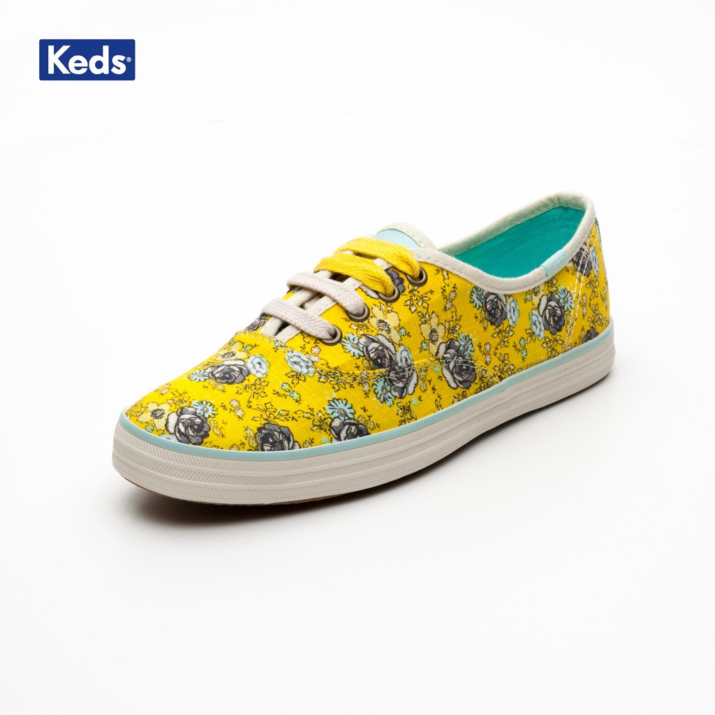 Keds SARI Kadın Keten Ayakkabı WF49726 CH TS FLORAL YELLOW