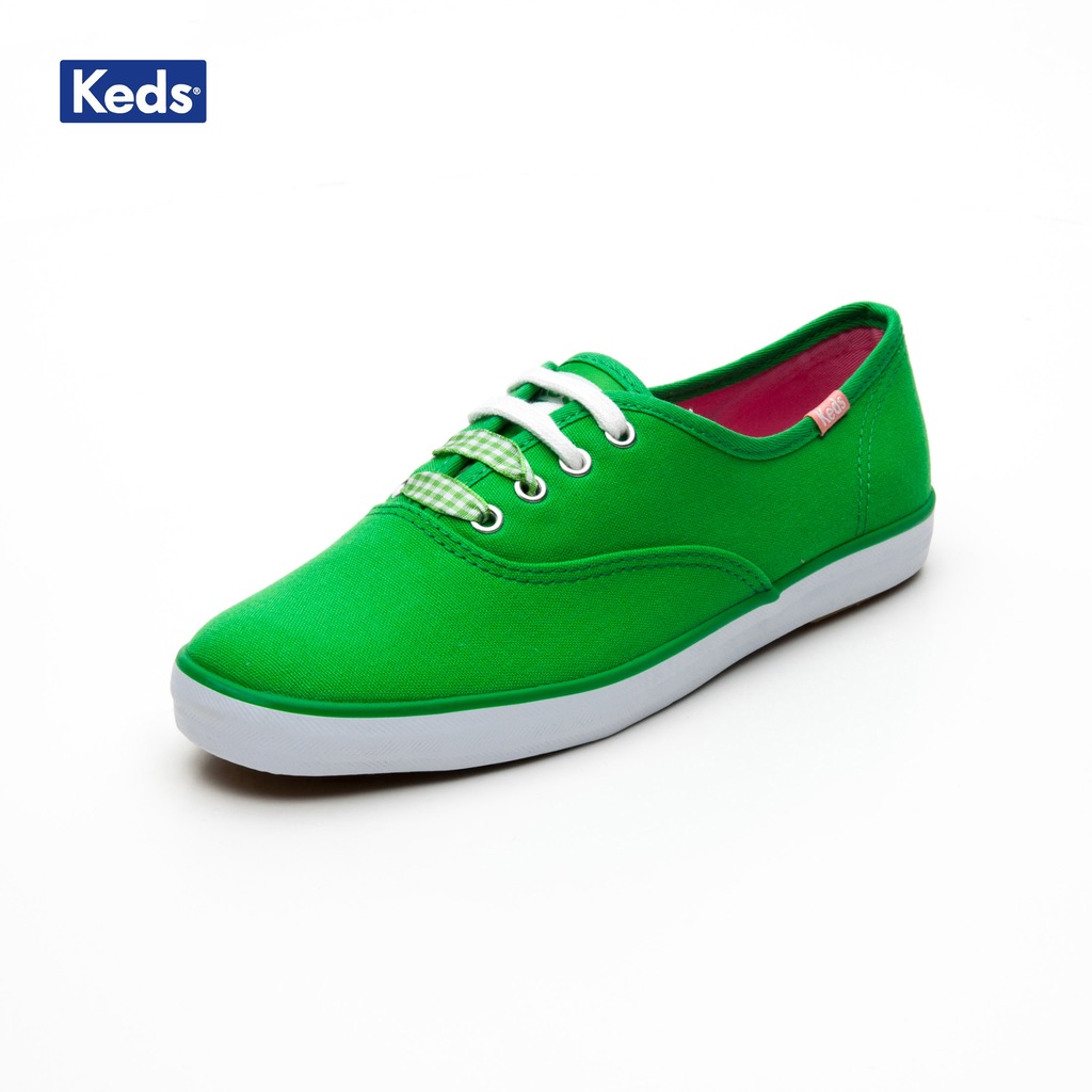 Keds YEŞİL Kadın Keten Ayakkabı WF49811 CH OX BRIGHT GREEN