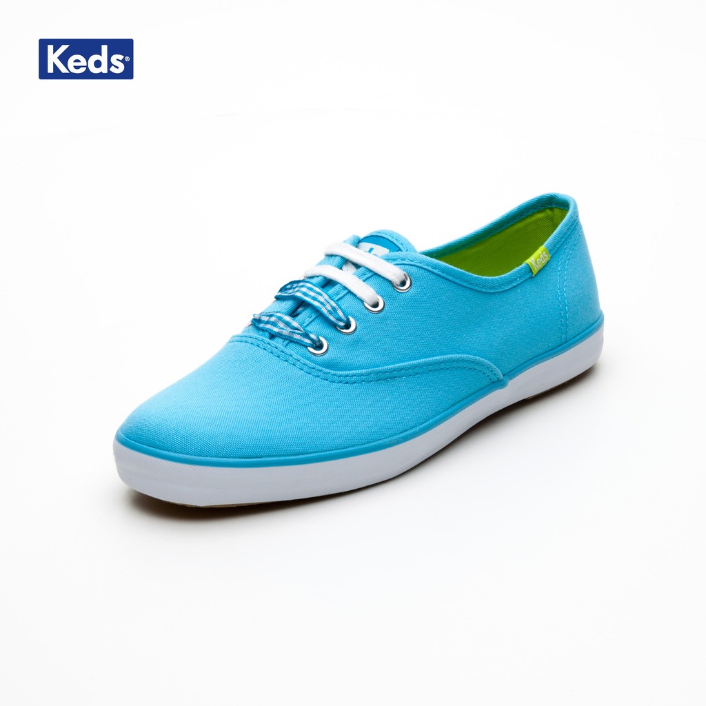 Keds MAVİ Kadın Keten Ayakkabı WF49813 CH OX SKY BLUE
