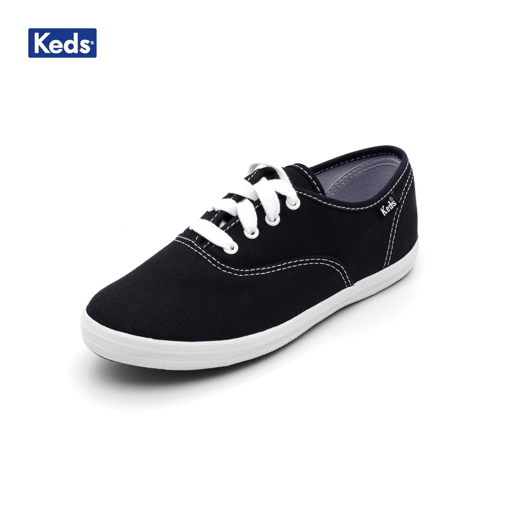 Keds SİYAH Erkek Çocuk Keten Ayakkabı KY34120 CHAMP CVO / BLACK-W