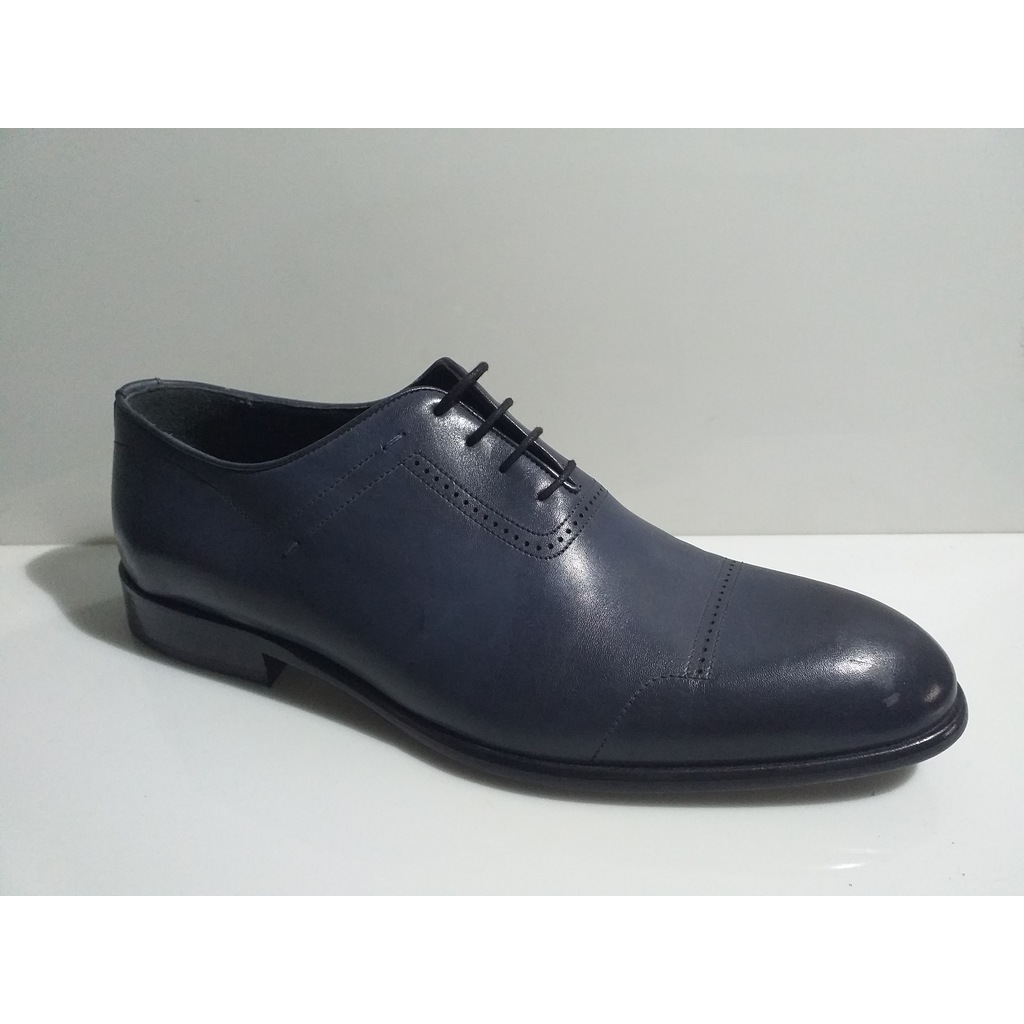 Hakiki Deri Lacivert Sneaker Erkek Ayakkabi 10456