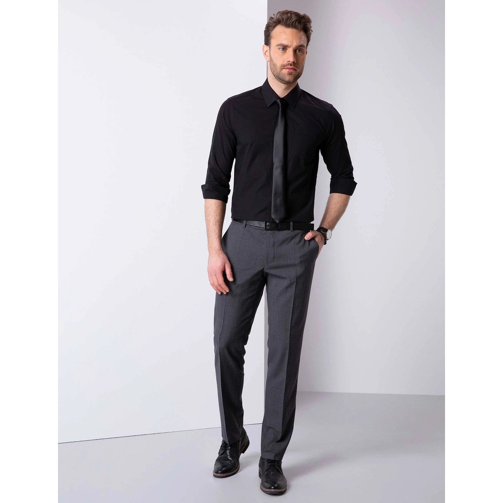 Lacivert Slim Fit Gomlek Pierre Cardin