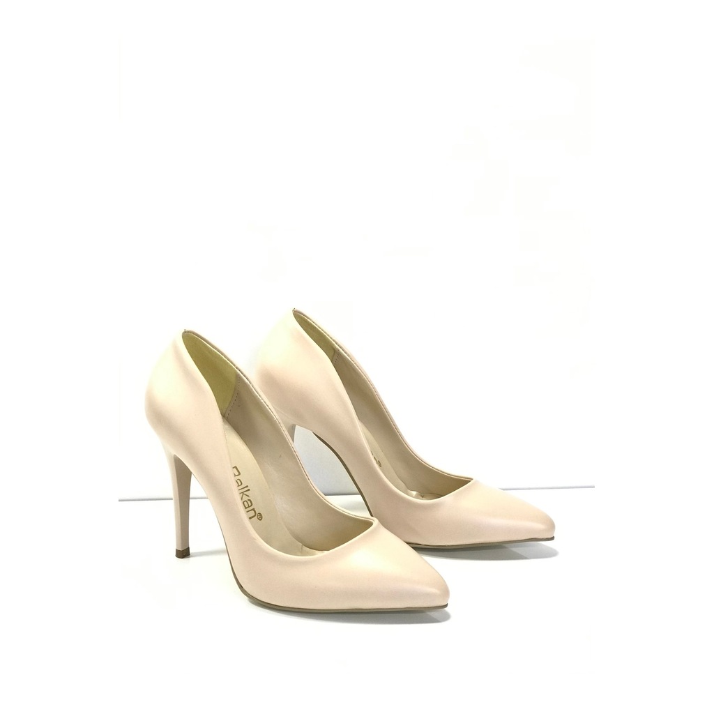 Blk 10 cm Bej Mat Stiletto