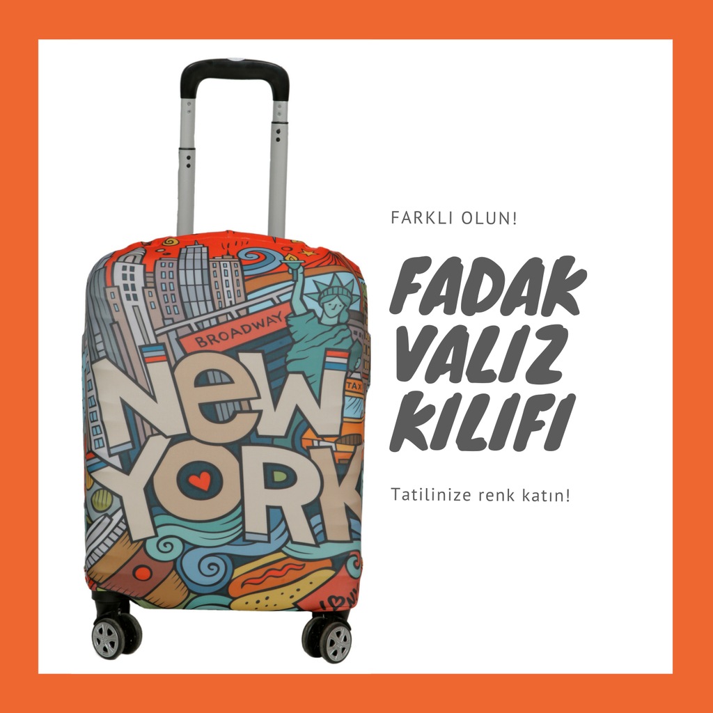 FADAK Valiz Kılıfı Bagaj Valiz Bavul Esnek Koruyucu Kılıf Fiyatları ve