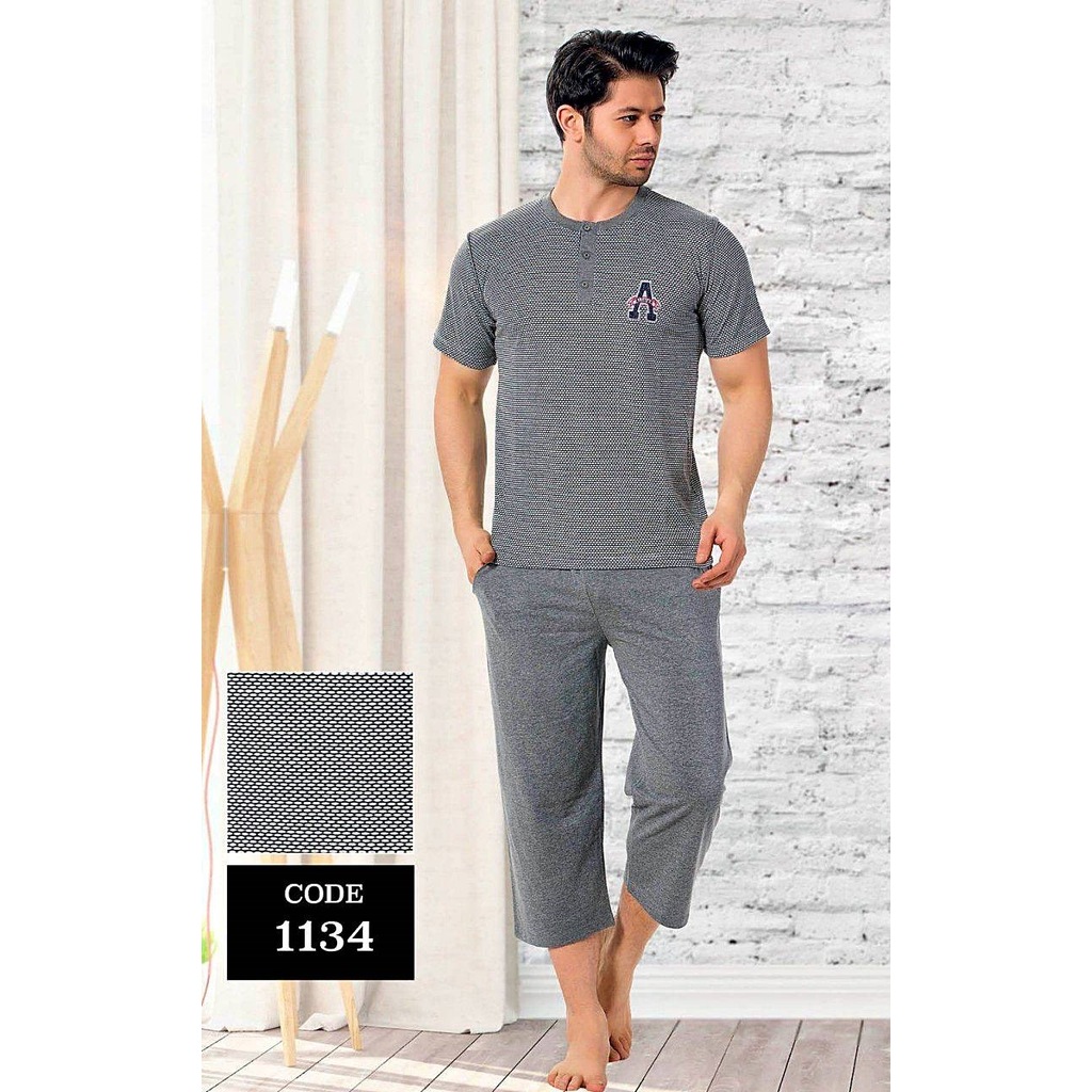 Erdem Erkek Yazlik 3 Lu Sort Pijama Takim Erdem Ic Giyim