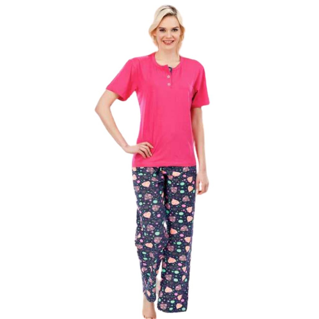 Gunes 6557 Kisa Kol Bayan Pijama Takimi Gipas Tekstil