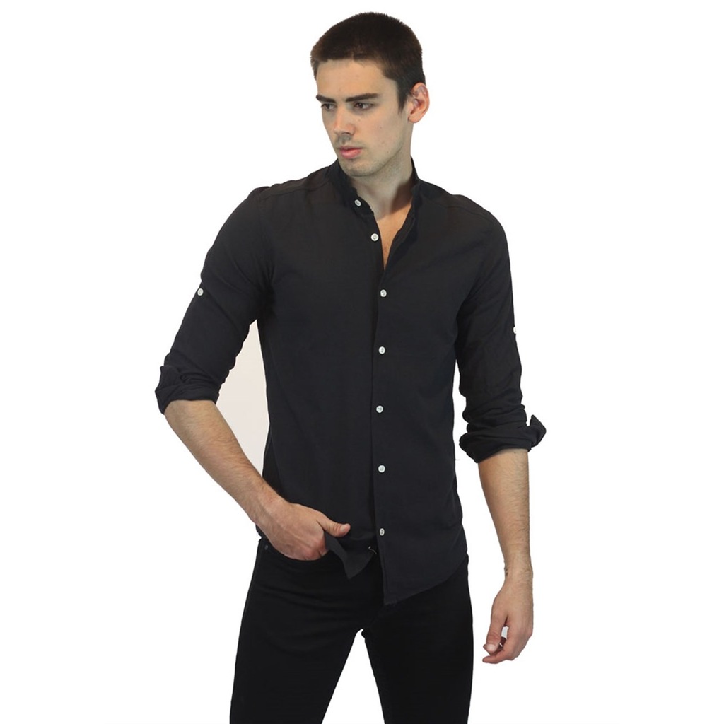 Mango Man Erkek Siyah Dar Kesimli 100 Keten Gomlek 67035909 Trendyol