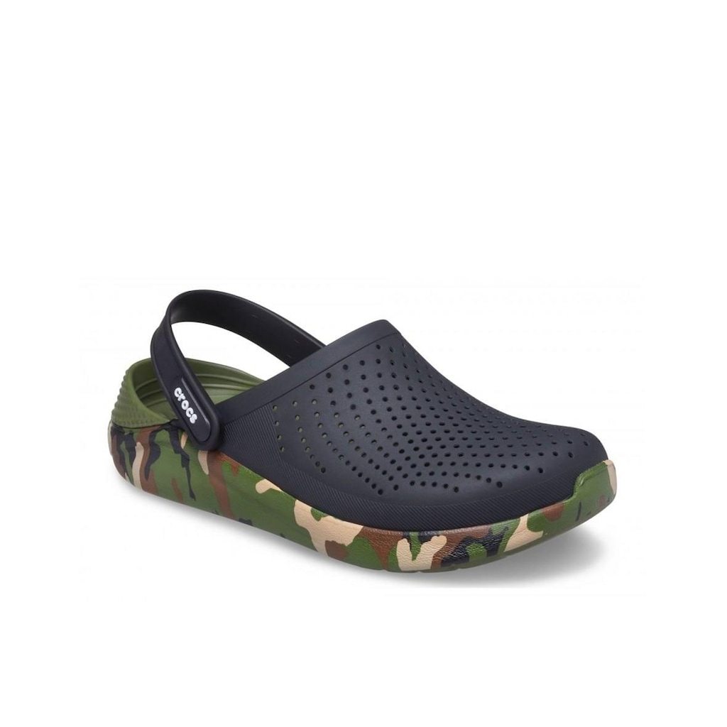 crocs camouflage black