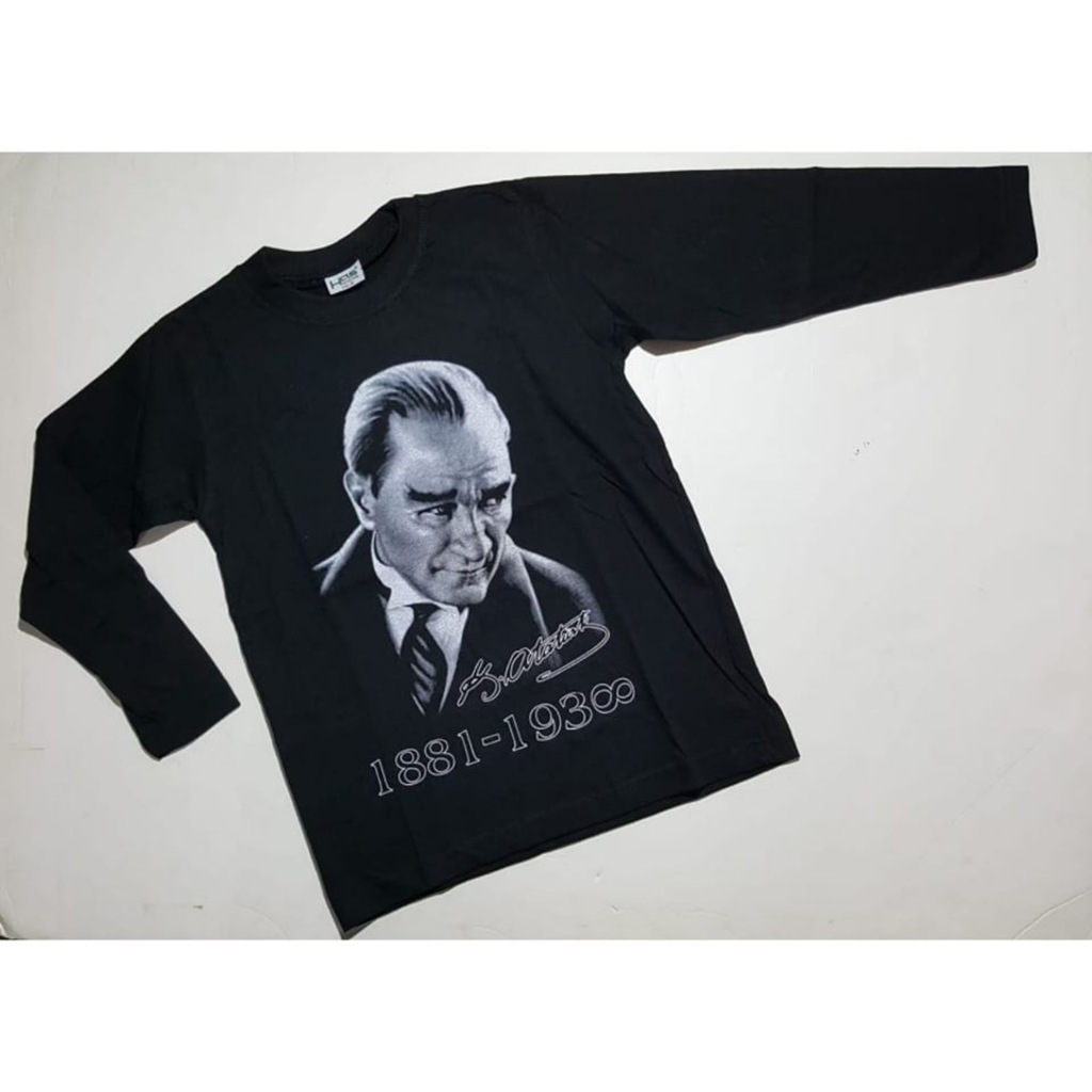ERKEK KIZ ÇOCUK ATATÜRK BASKILI UZUN KOLLU PENYE