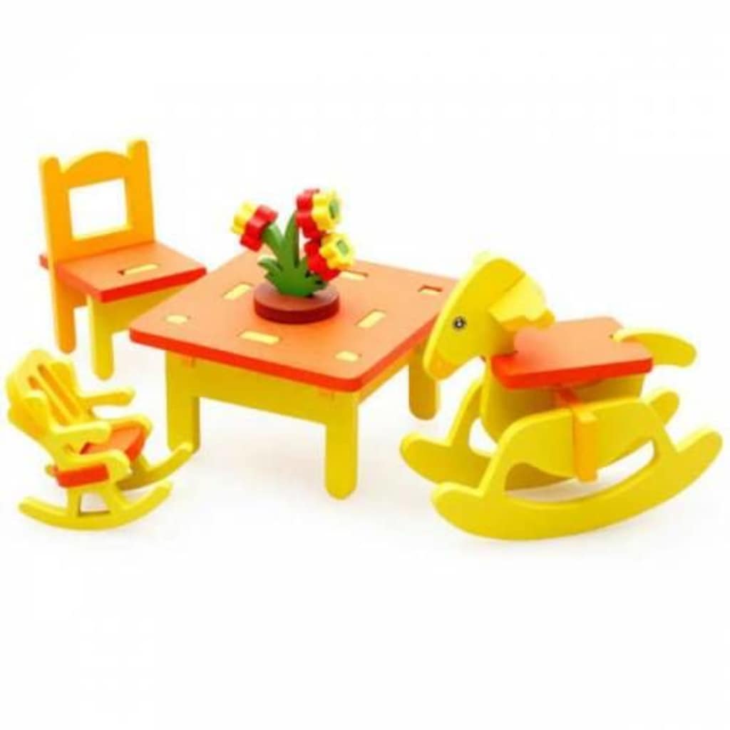 3d Ahşap Ev Eşyaları Maketi Sökülüp Takılabilen Ahşap Puzzle
