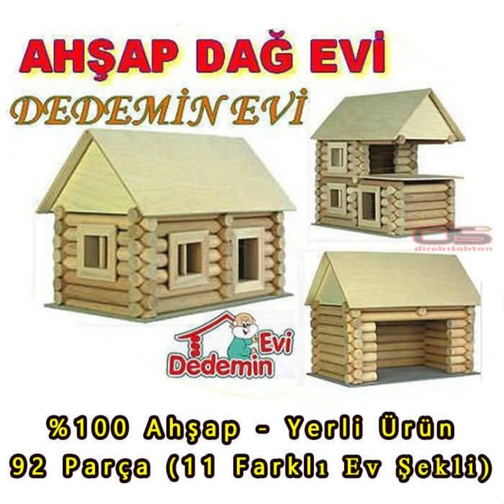 Ahşap Dağ Evi Ahşap Oyuncak Dedemin Evi