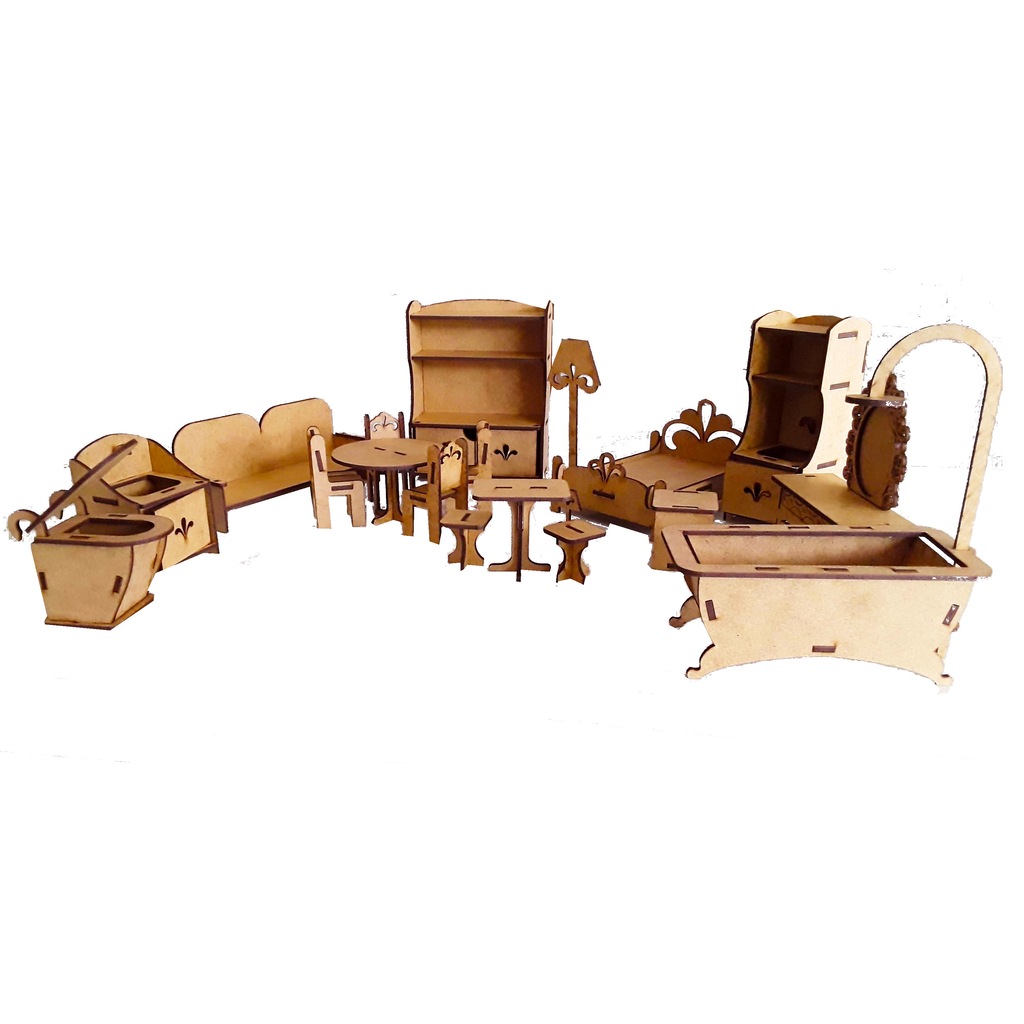 Ahşap Mini Mobilya Seti