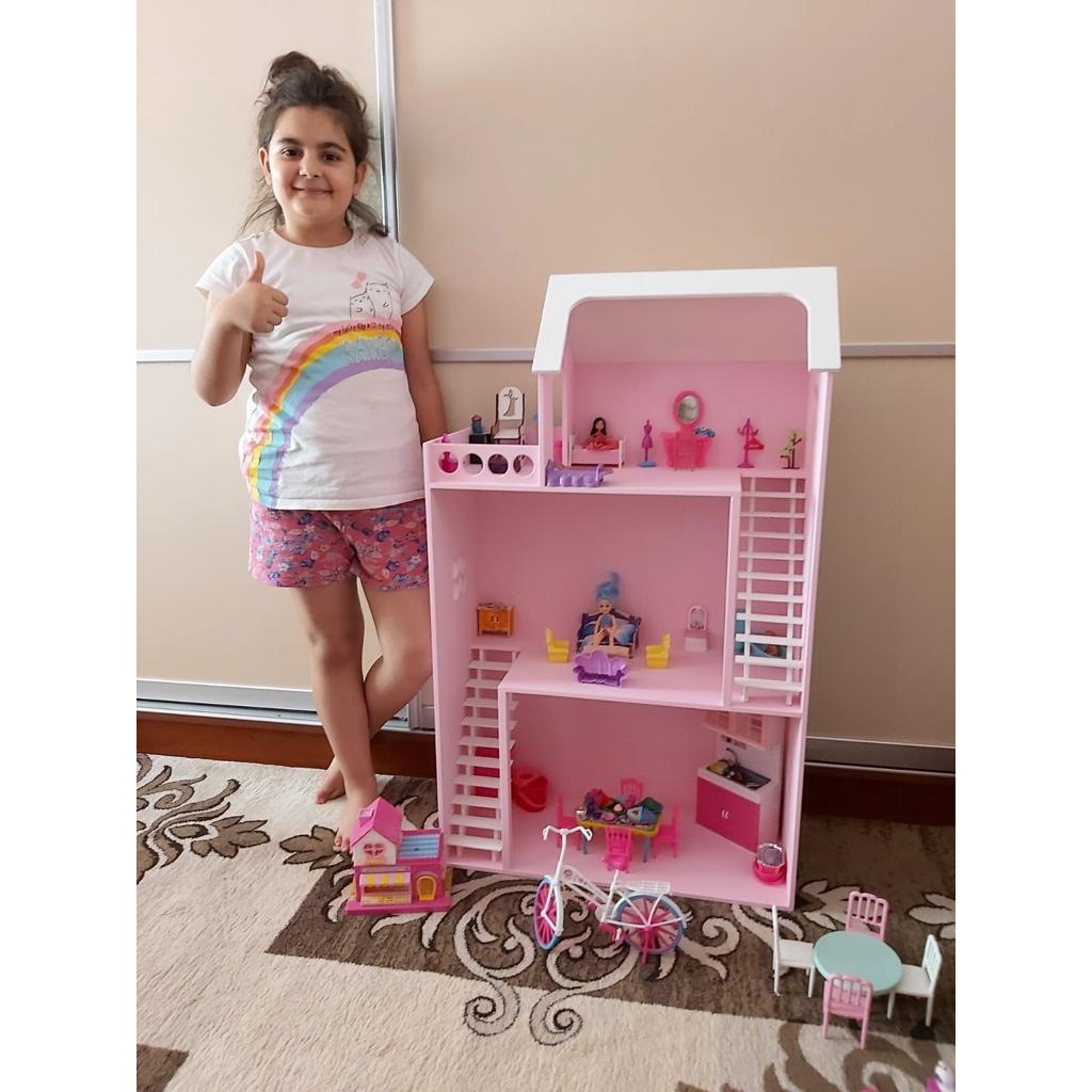 ahsap oyun evi 8mm mdf 100x60x26 olculerinde oyuncak bebek evi fiyatlari ve ozellikleri