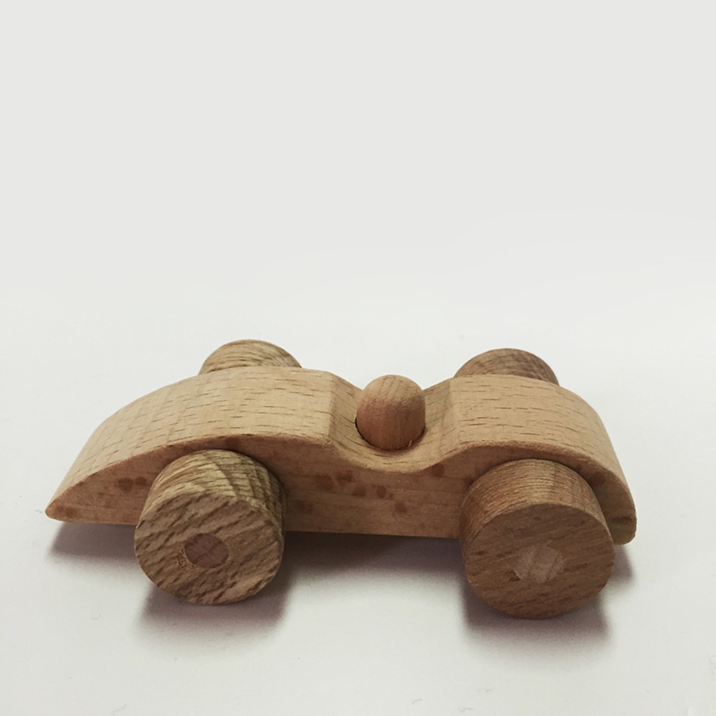 Ekolojik Ahşap Mini Yarış Arabası