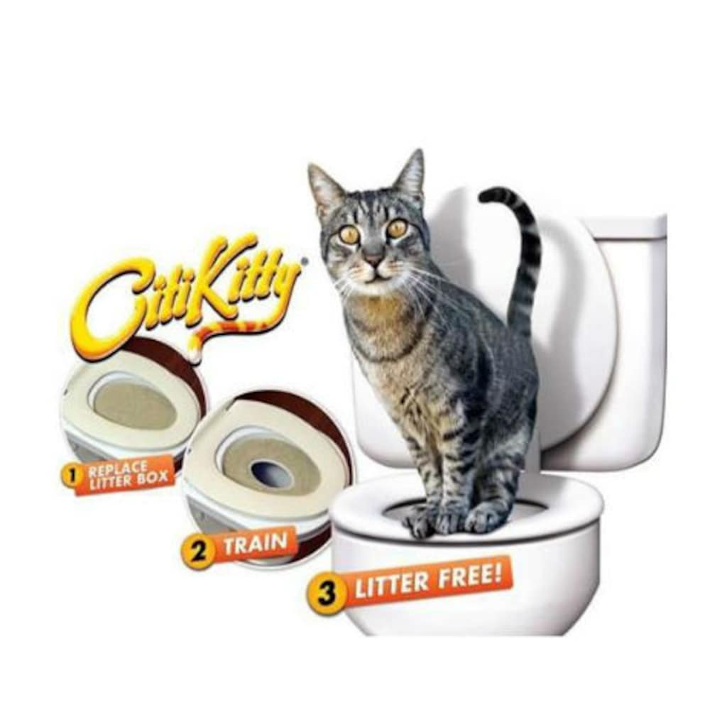 Kedi Kumu Kabı Klozet Aparatı Citikitty Tuvaleti Eğitim Seti