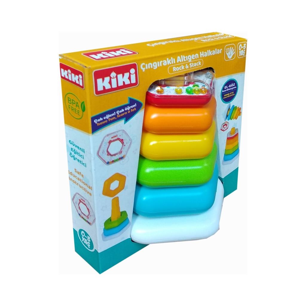 Kiki Renkli Altigen Halkalar Bebek Oyuncak Egitici Oyuncak Fiyatlari Ve Ozellikleri