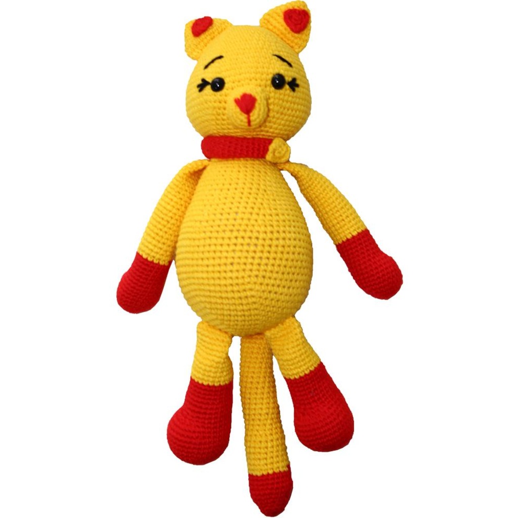 Amigurumi Organik Yikanabilir El Orgusu Sari Kirmizi Kedi Fiyatlari Ve Ozellikleri