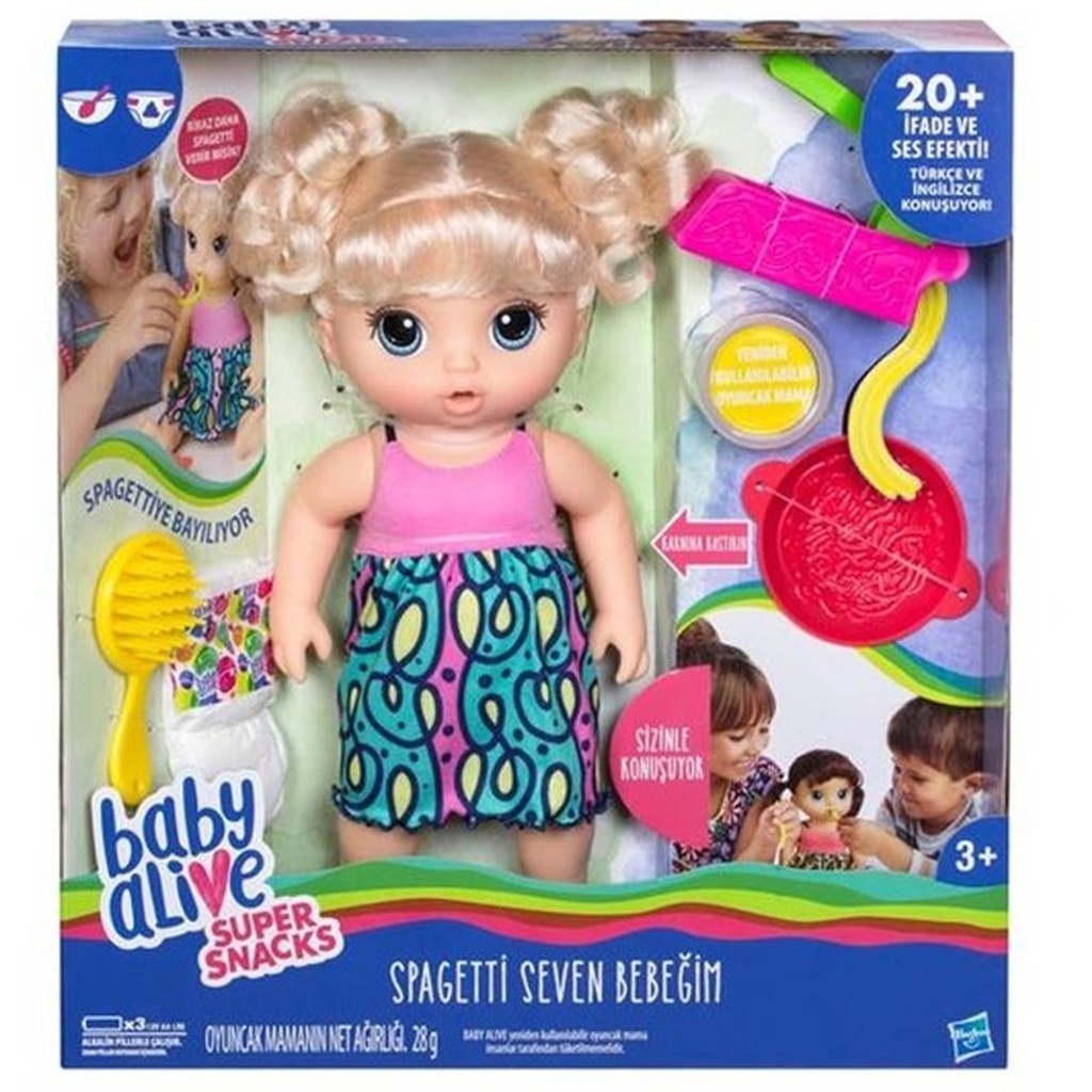 Baby Alive Spagetti Seven Bebeğim Oyuncak Bebek Kaka Yapan Bebek