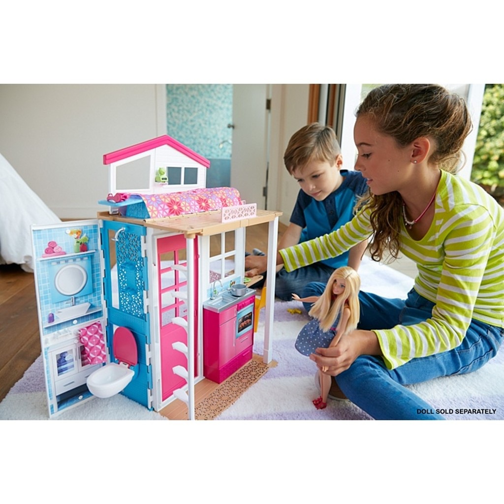 Barbie Portatif Evi Oyun Seti Dvv47