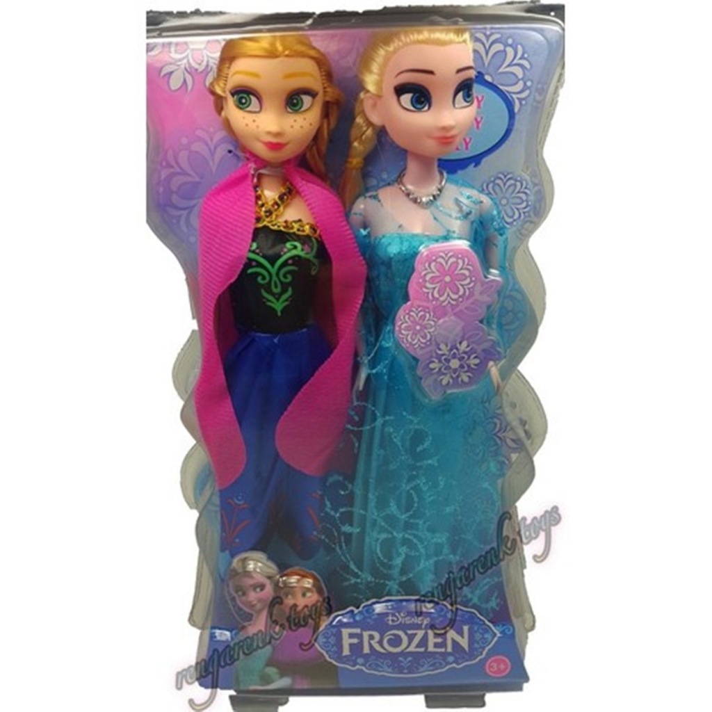 Frozen Karlar Ülkesi Anna Ve Elsa Oyuncak Et Bebek 29 Cm