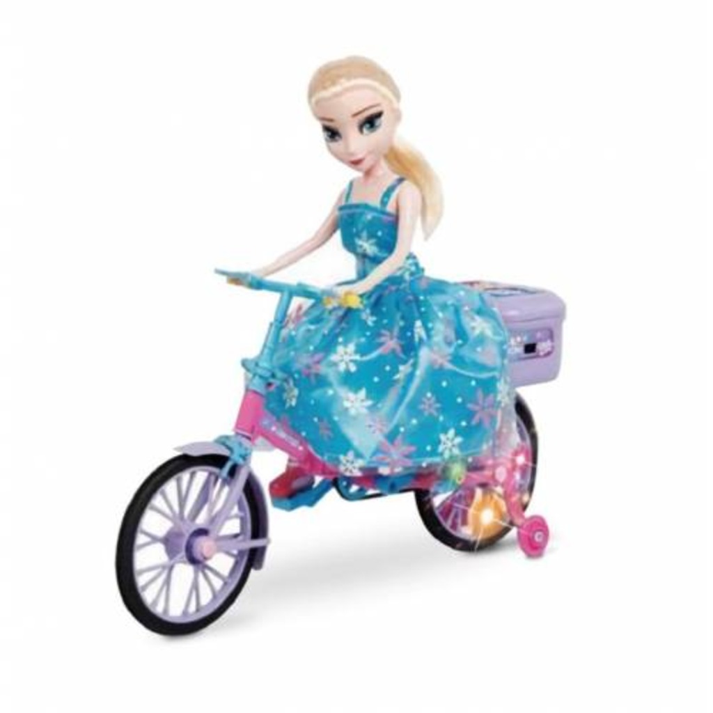 Frozen Elsa Bebek Müzikli Işıklı Bisikletli Oyuncak Elsa