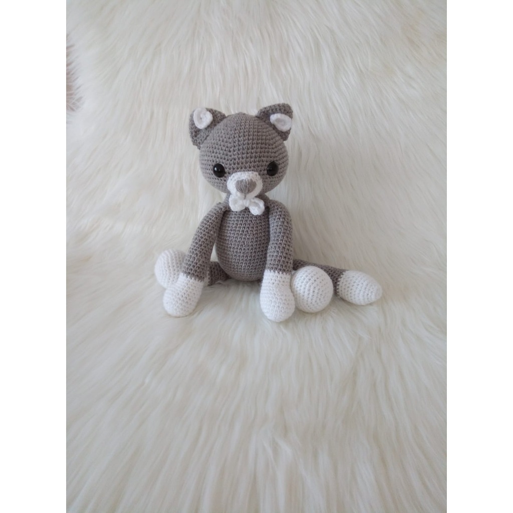 Gri Kedi Amigurumi Organik Orgu Oyuncak Fiyatlari Ve Ozellikleri