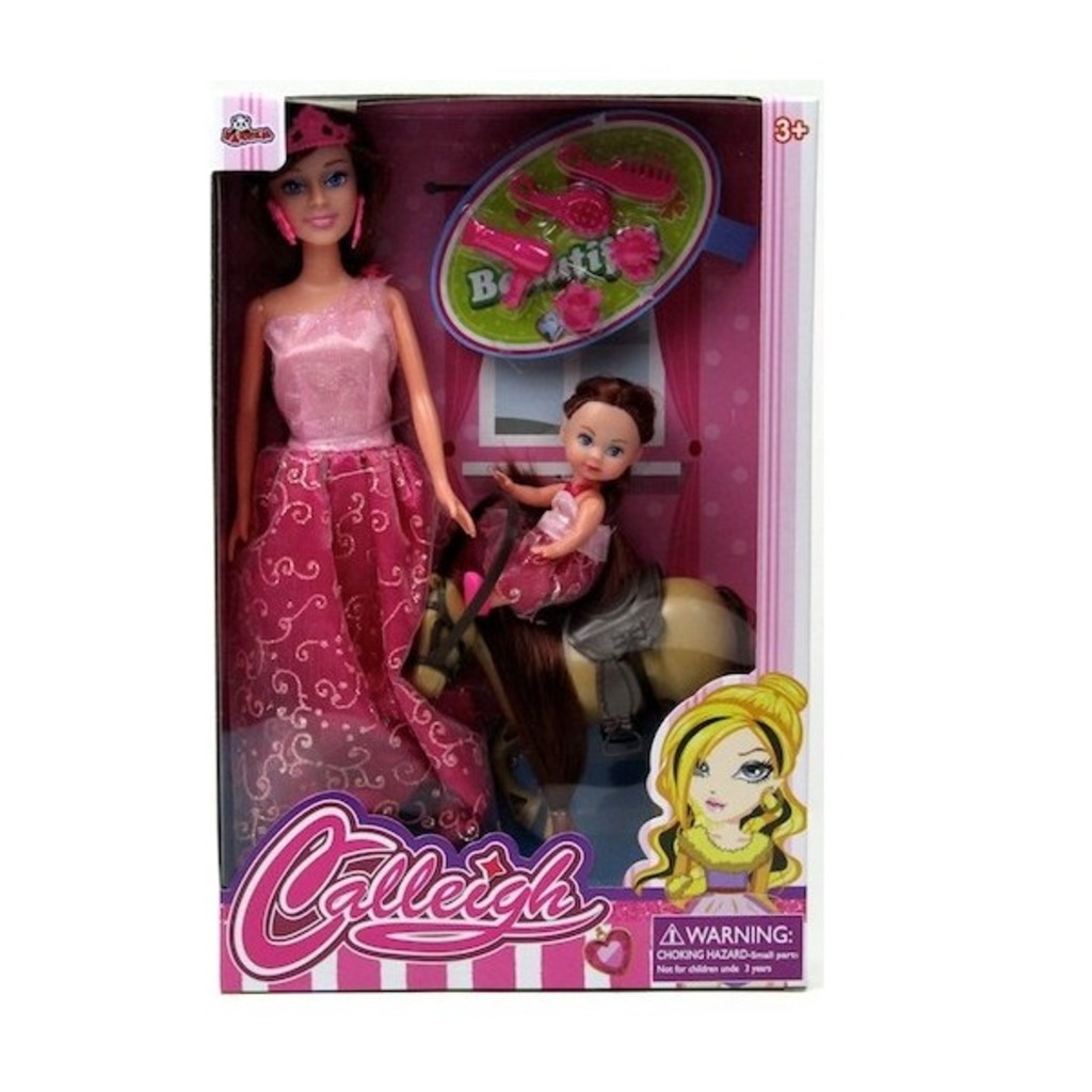 Vardem Barbie Bebek ve Atlı Bebeği Oyuncak Bebek Seti