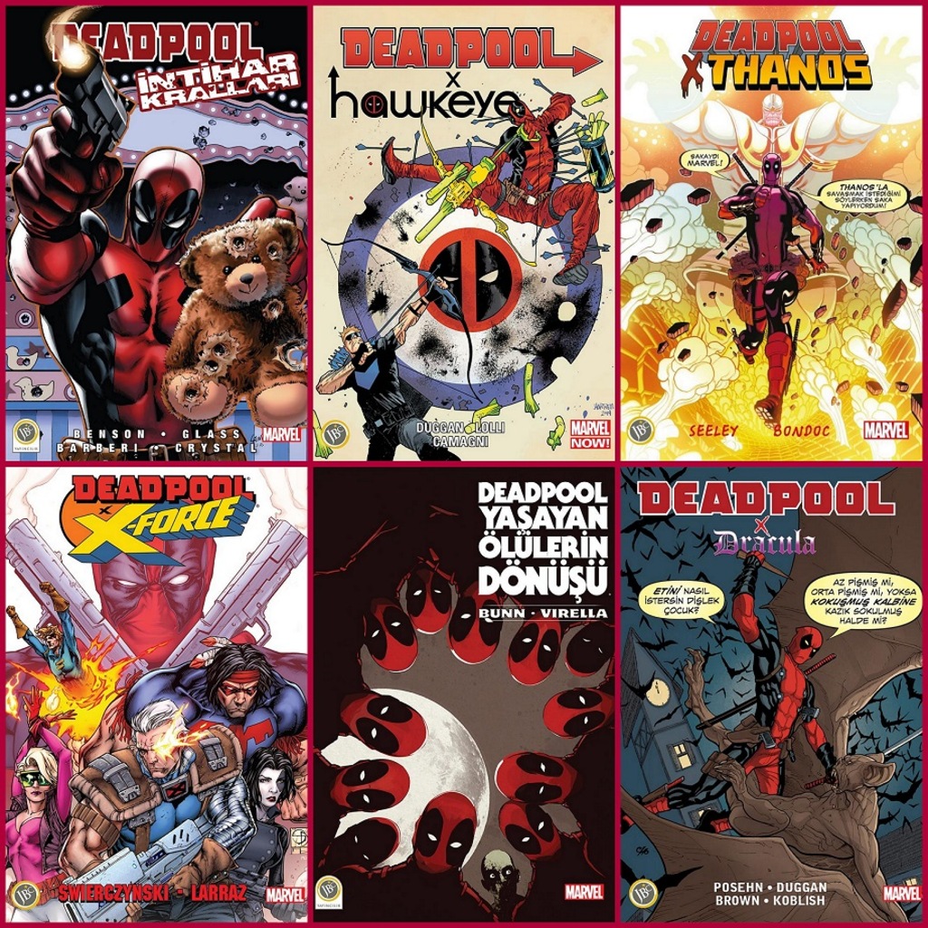 Marvel Deadpool Thanos Hawkeye Dracula 6 Kitap Cizgi Roman Set Fiyatlari Ve Ozellikleri