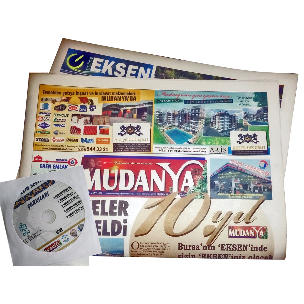 MUDANYA GAZETESİ (Hediyeli YILLIK ABONELİK)