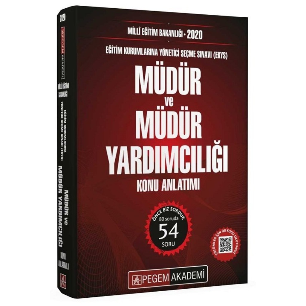 Pegem 2020 MEB EKYS Müdür ve Müdür Yardımcılığı Konu Anlatımlı Pe
