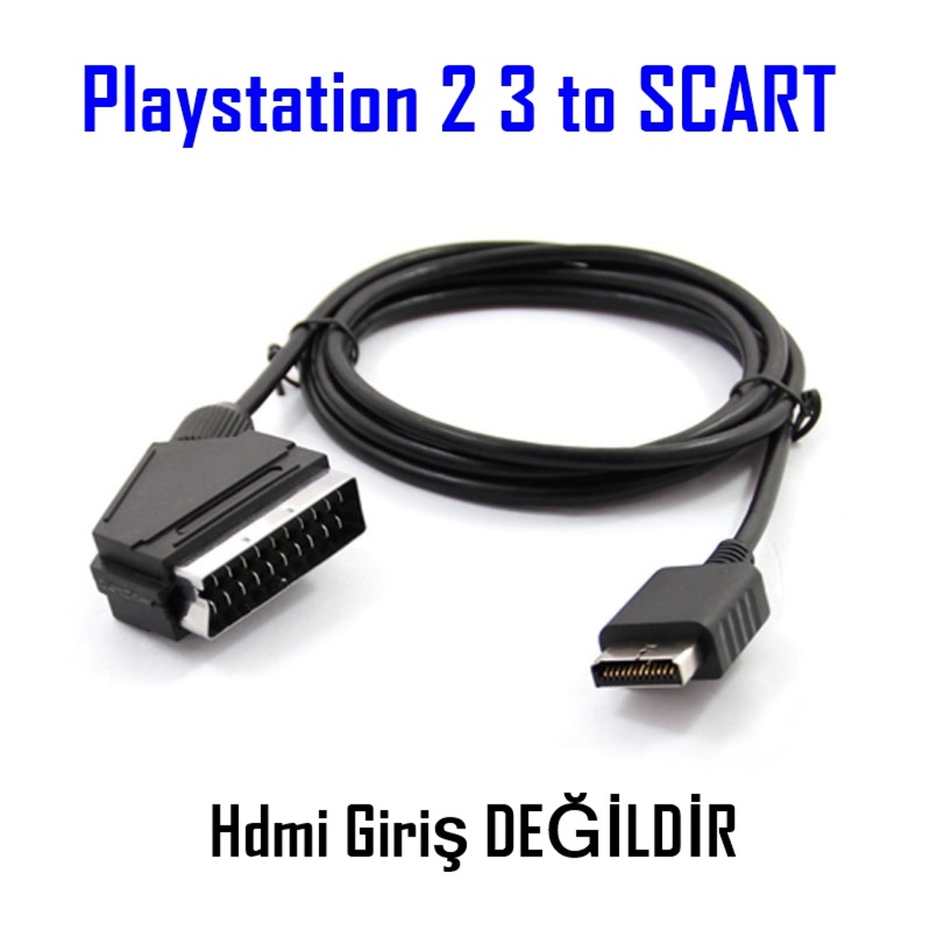 Playstation 2 3 RGB SCART TV KABLOSU PS2 PS3 TV Bağlantı ...