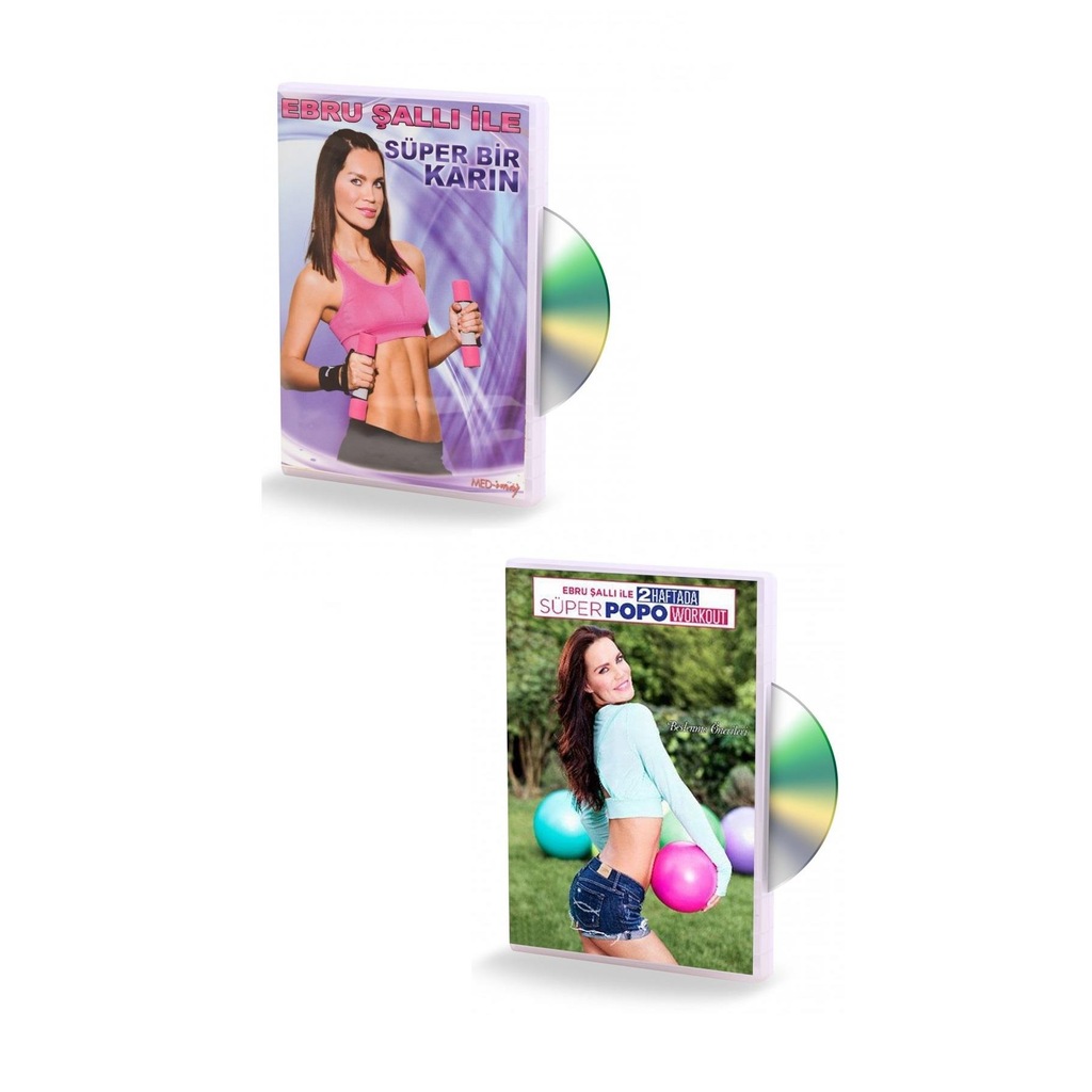 EBRU SALLI ILE 2 DVD SET SUPER KALÇA VE SUPER KARIN