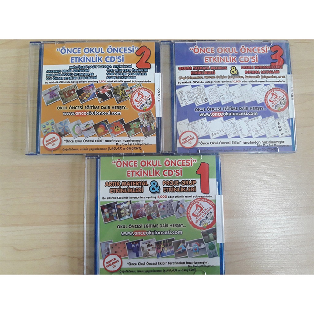 ÖNCE OKUL ÖNCESİ ETKİNLİK CD'Sİ SETİ