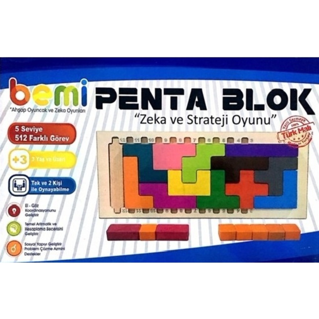 Bemi Penta Blok, Katamino, Zeka Mantık ve Strateji Oyunu