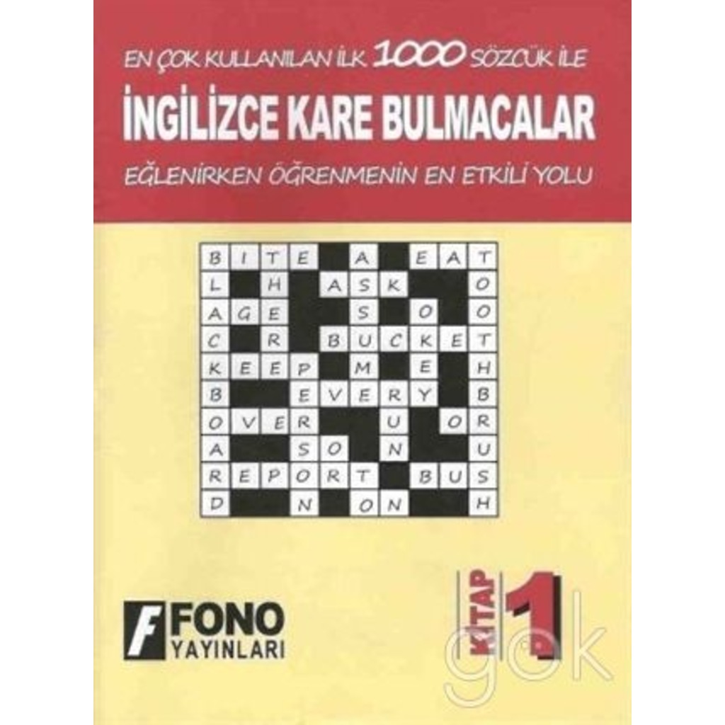 İngilizce Kare Bulmacalar 1. Kitap