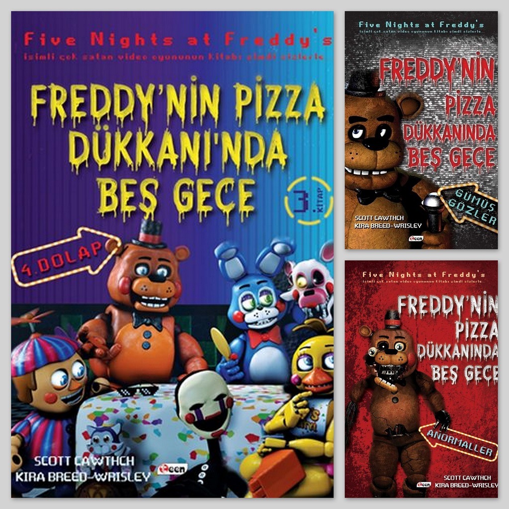 Freddy'nin Pizza Dükkanında Beş Gece 3 Kitap Set Scott Cawtch
