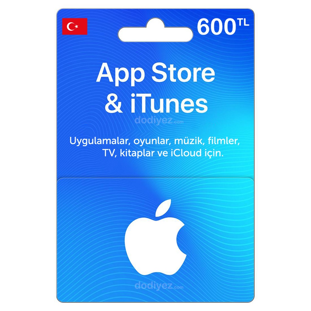 600 TL Apple Store ve iTunes Hediye Kartı - TR