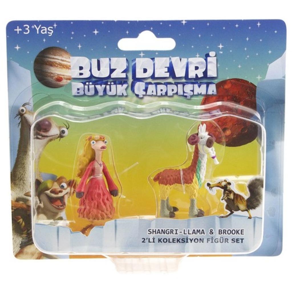 Ice Age Büyük Çarpışma Shangri-Llama Brooke Figür Set Buz Devri
