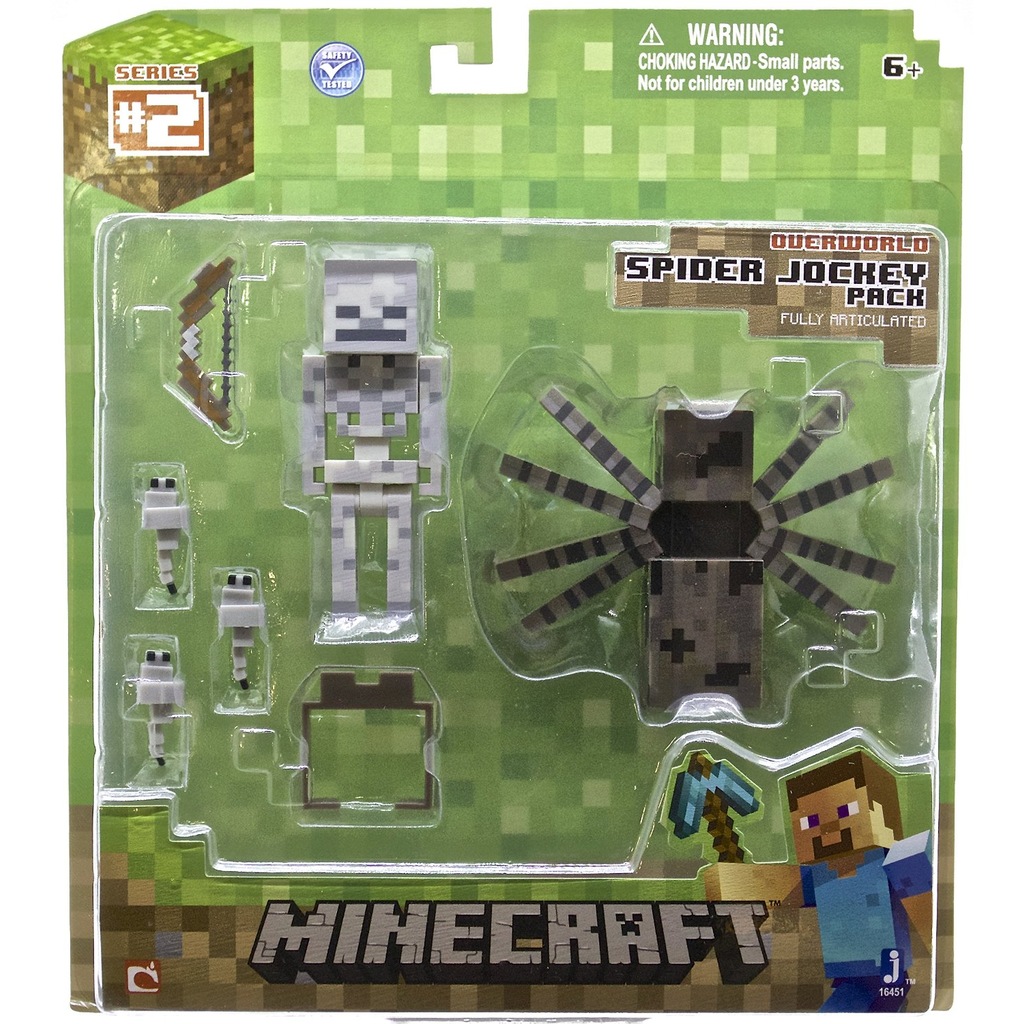 Minecraft Spider Jockey Skeleton Örümcek İskelet Oyuncak