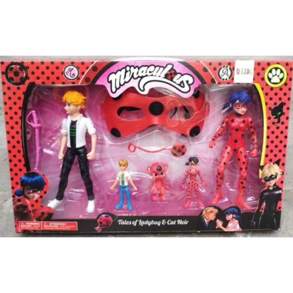 Miraculous Uğur Böceği Ladybug Figür Oyuncak Kara Kedi