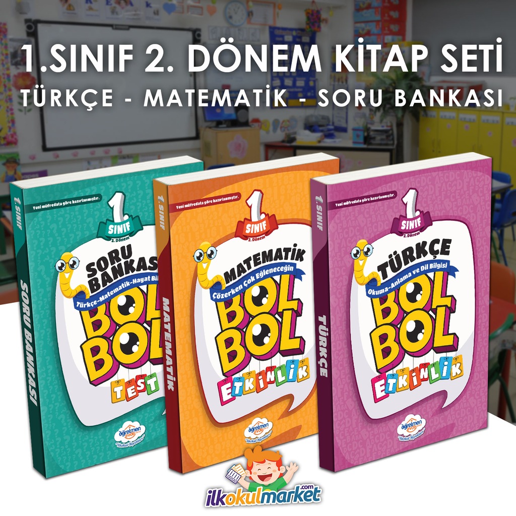 1. Sınıf 2. Dönem Kitap Seti (2020) Öğretmen Evde Yayınları Fiyatları