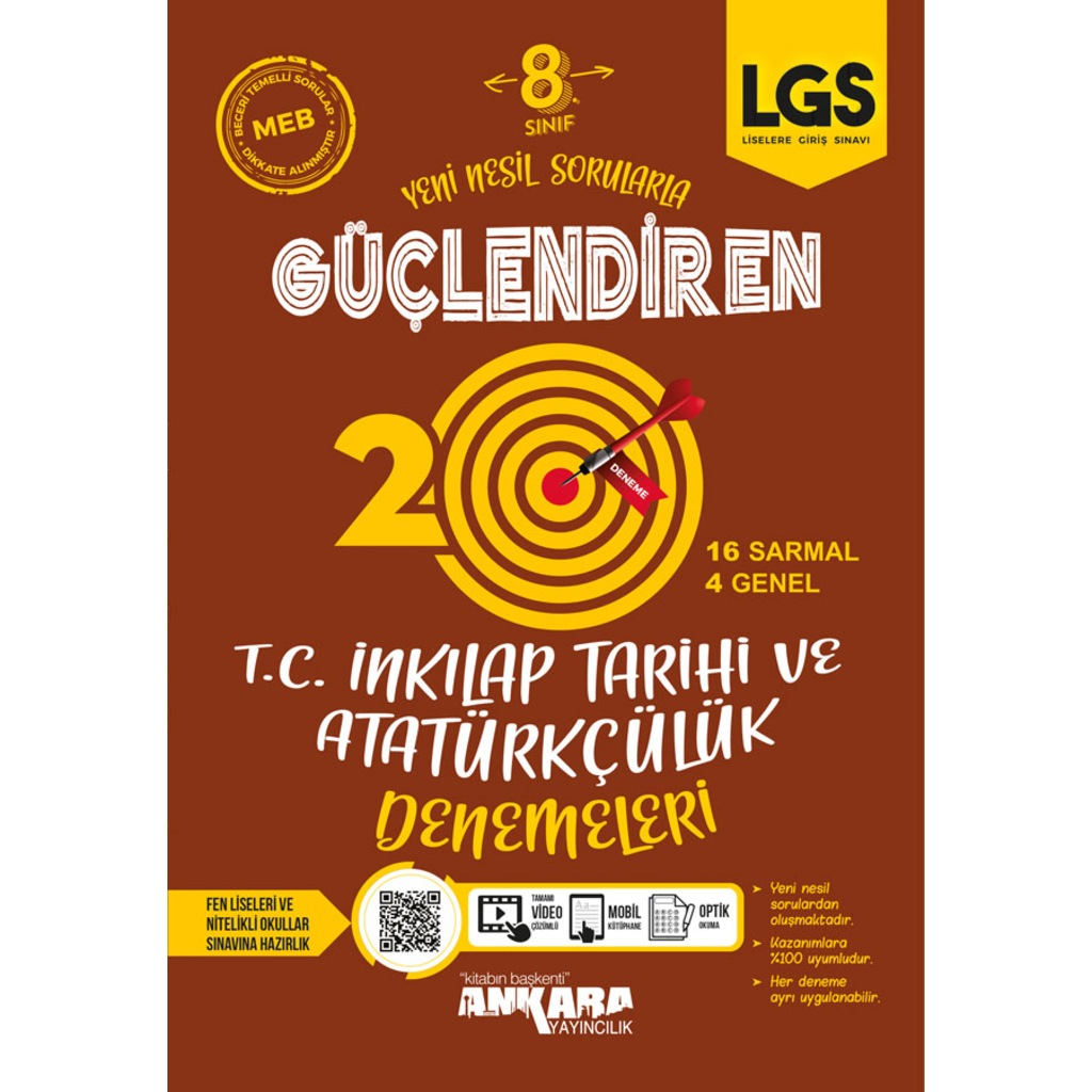 8. Sınıf T.C. İnkılap Tarihi ve Atatürkçülük Güçlendiren Denemele