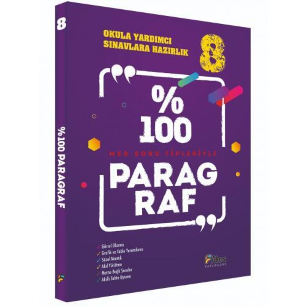 8.sınıf %100 Paragraf Soru Bankası Fides Yayınları - n11.com