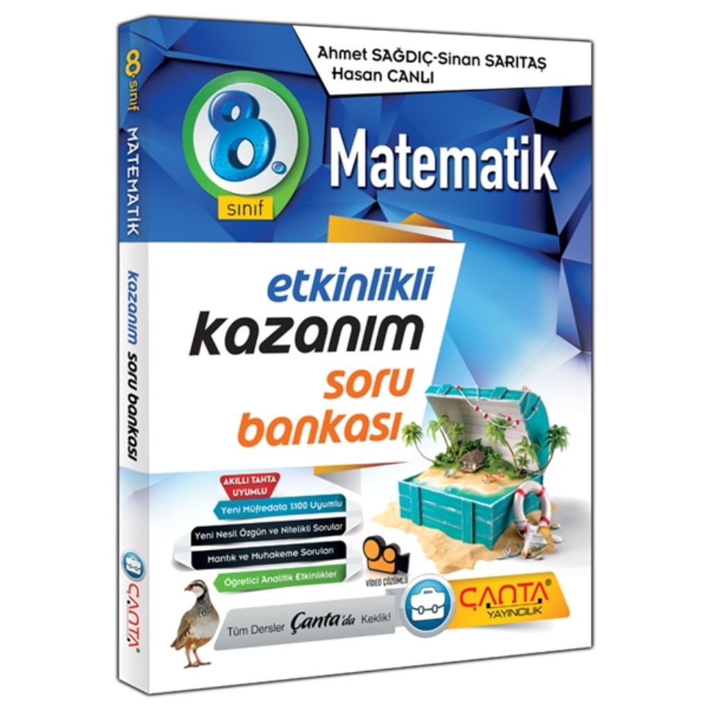 8.Sınıf Matematik Etkinlikli Kazanım Soru Bankası Çanta Yayınları