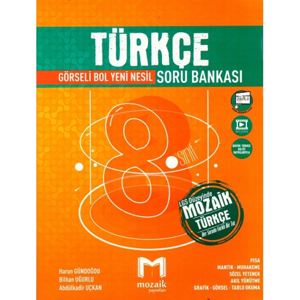 Mozaik Yayınları 8.Sınıf Türkçe Yeni Nesil Soru Bankası Fiyatları ve