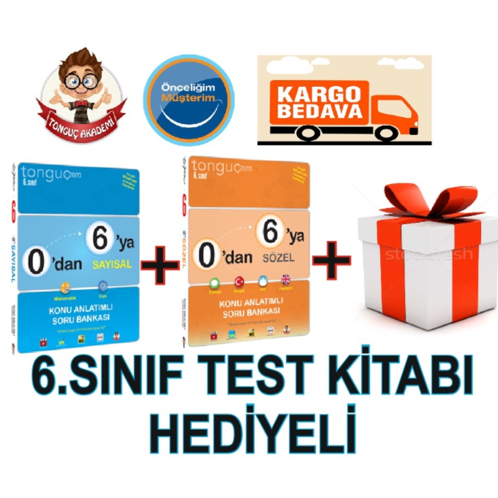 TONGUÇ 6. SINIF 0'dan 6'ya Sözel Sayısal seti konu soru **YENİ***
