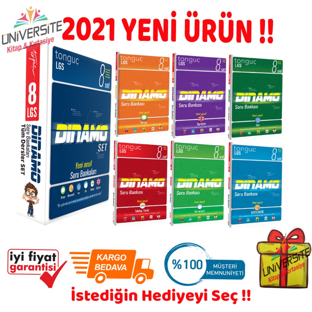 Tonguç Akademi 8 Sınıf Dinamo Tüm Dersler Soru Bankası Seti Fiyatları