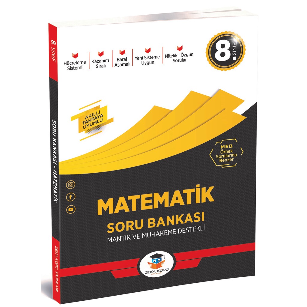 Zeka Küpü Yayınları 8.Sınıf Matematik Soru Bankası 2021 *Yeni